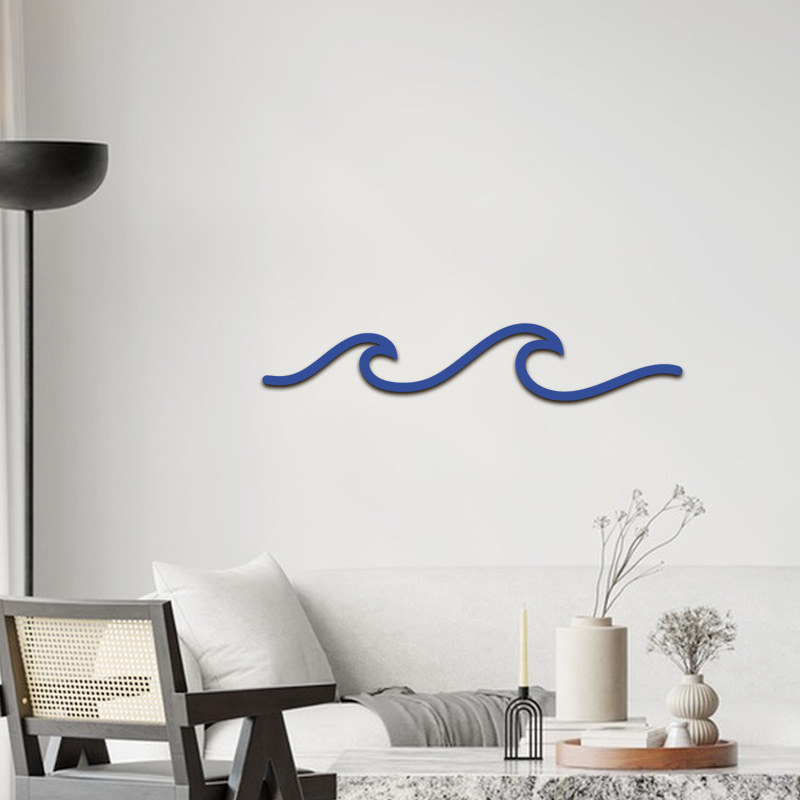 Office Furniture At Home - NUBECOM Wave Art Wooden Wall Decor