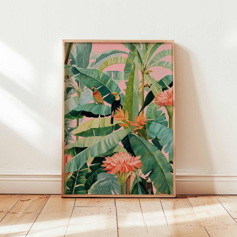 1pc Retro Tropical Canvas Post - đánh giá và giá Office Furniture And Design