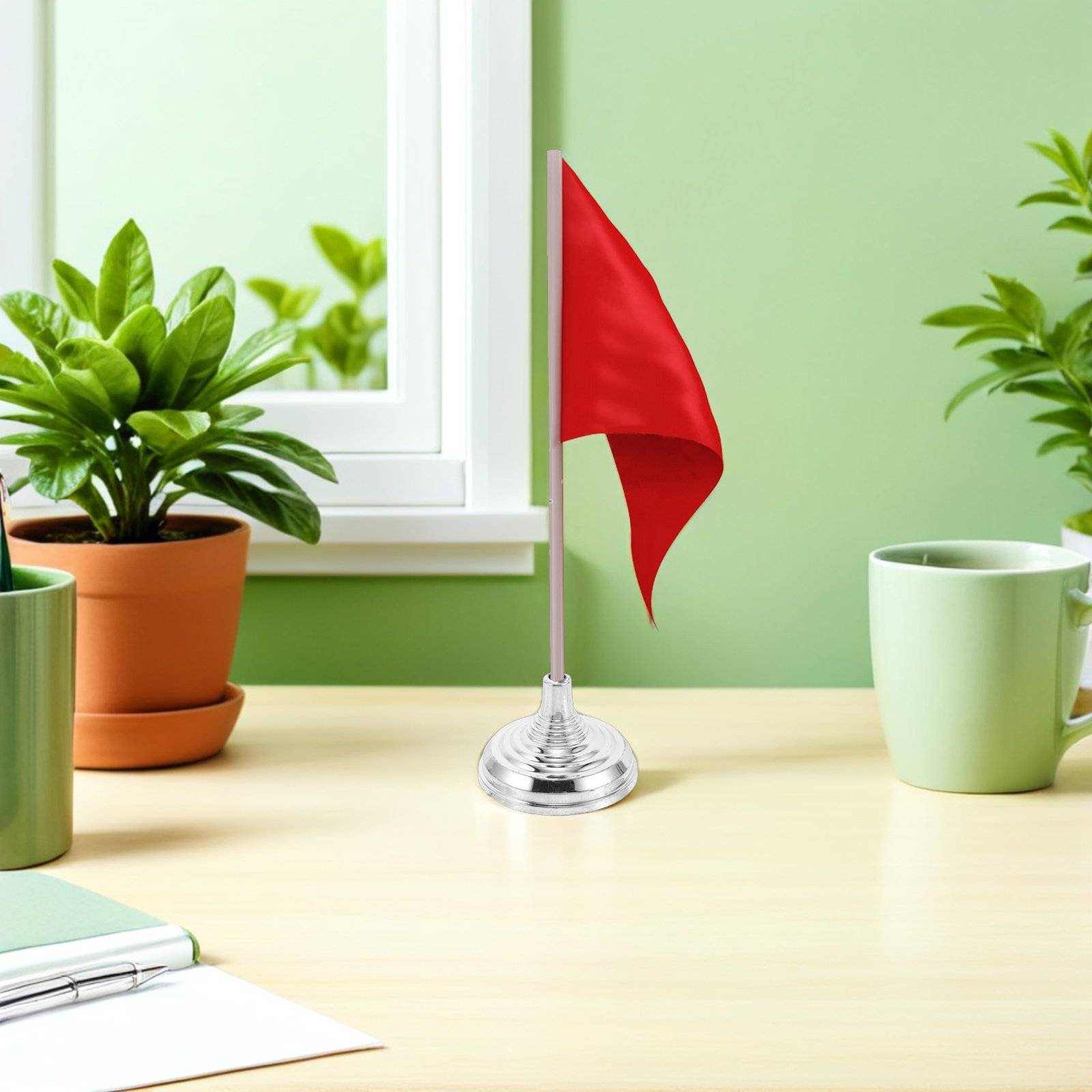 12Pcs Silver Mini Desk Flag St - đánh giá và giá Office Furniture And Design