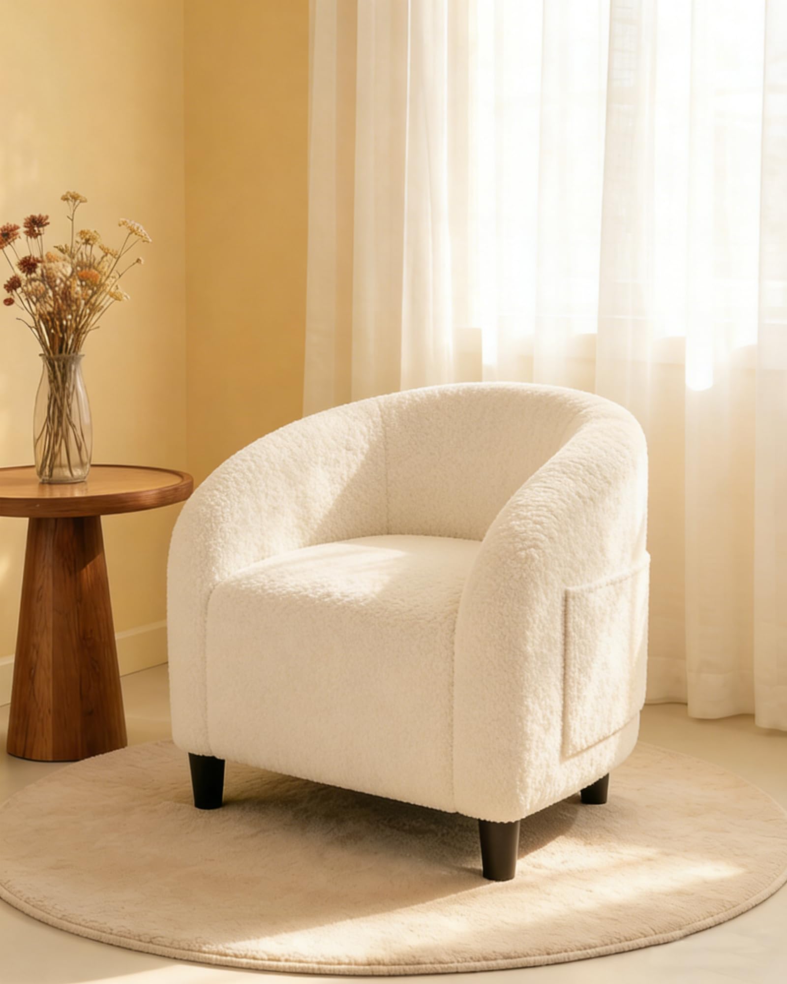 Accent Chair Boucle Barrel Cha - đánh giá và giá Office Furniture Hong Kong
