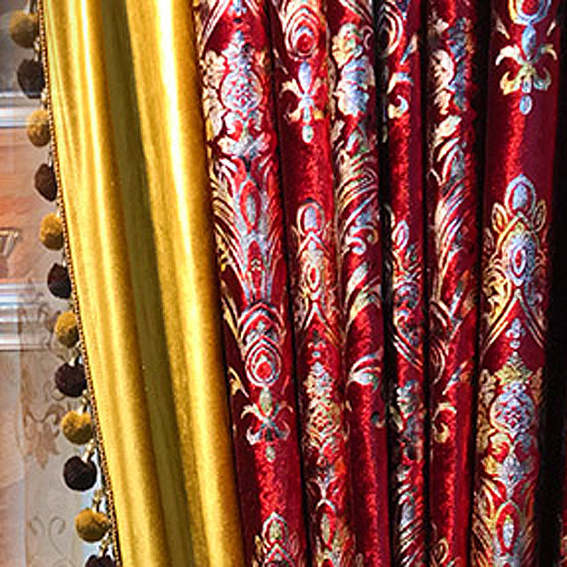 Red Velvet Curtain for Living  - đánh giá và giá Office Furniture Hong Kong