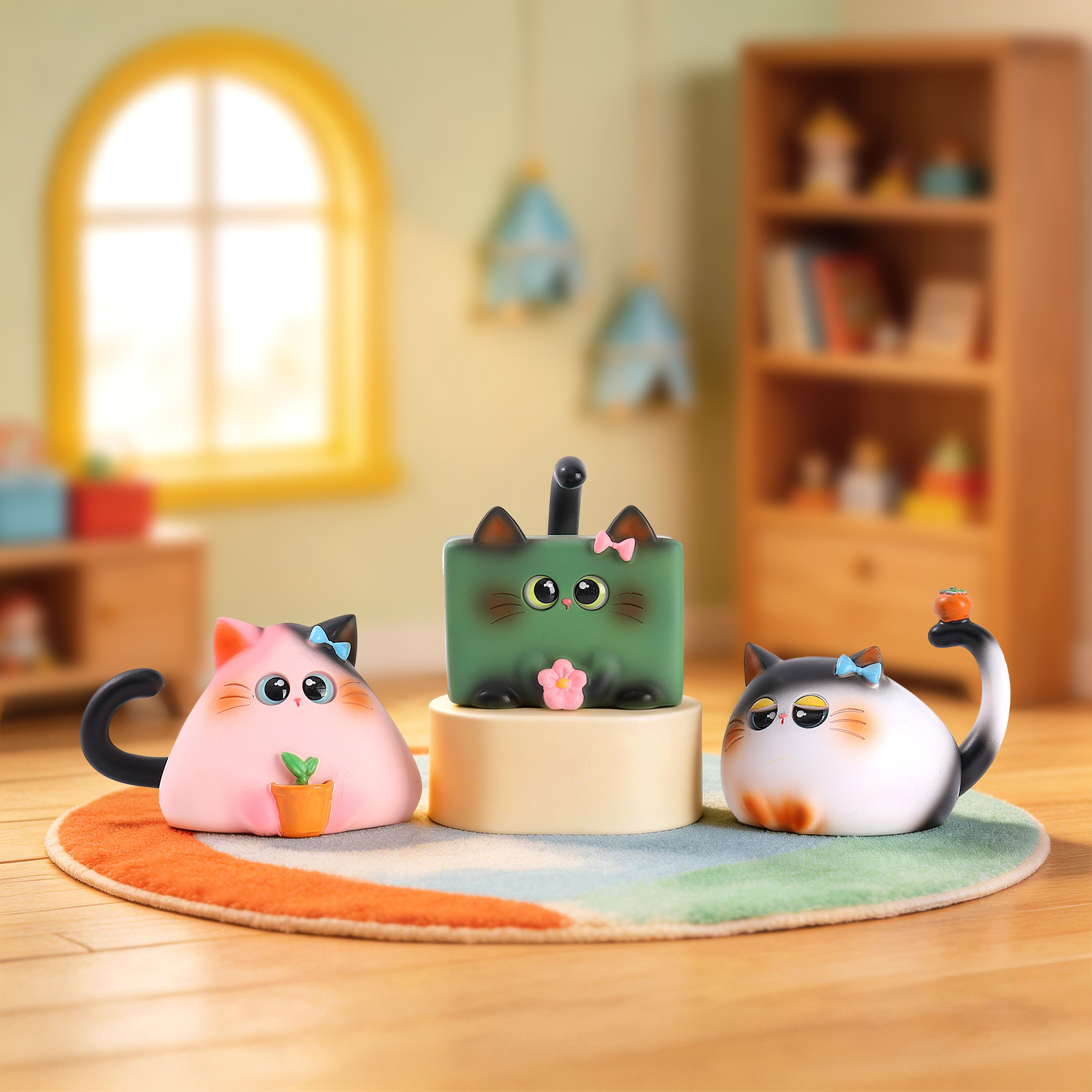 Blind Box Cat Figurine Resin C - đánh giá và giá Office Furniture And Design