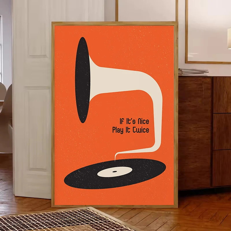 Mid Century Vinyl Record Canva - đánh giá và giá Office Furniture And Design