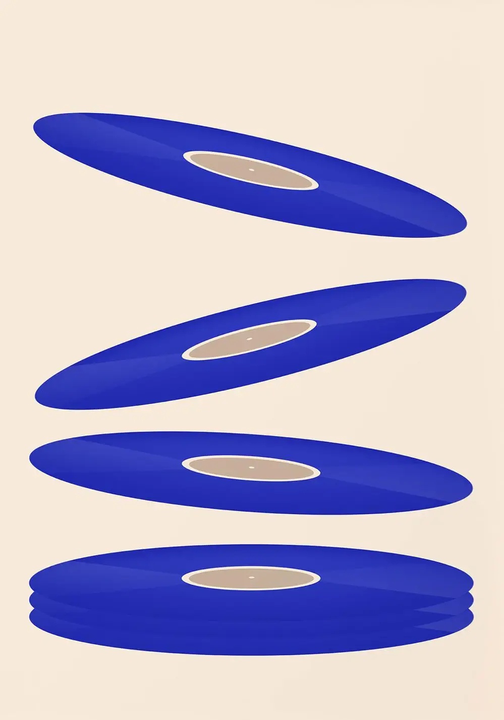 Mid Century Vinyl Record Canva - đánh giá và giá Office Furniture And Design
