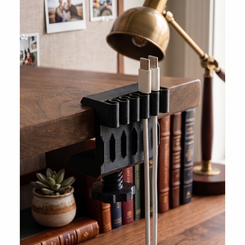 3 desktop cable manager clips  - đánh giá và giá Office Furniture And Design
