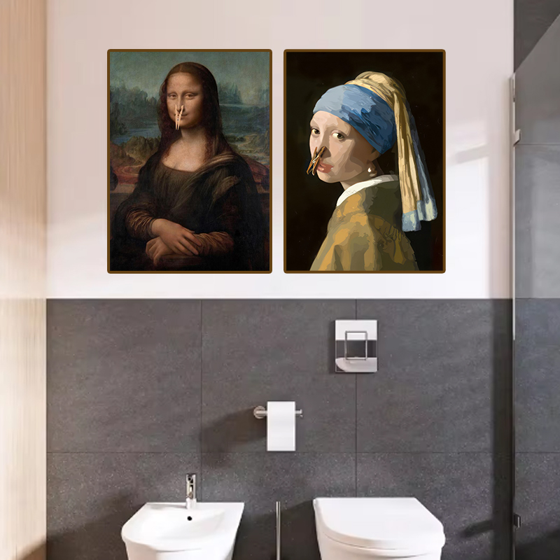 1pc Funny Abstract Bathroom To - đánh giá và giá Office Furniture And Design