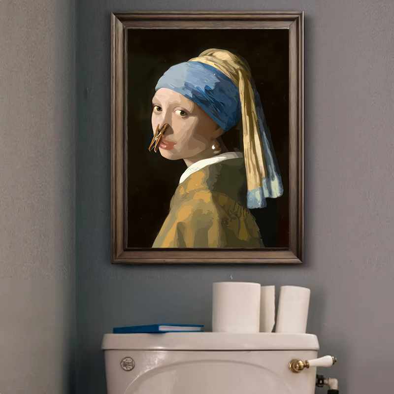 1pc Funny Abstract Bathroom To - đánh giá và giá Office Furniture And Design