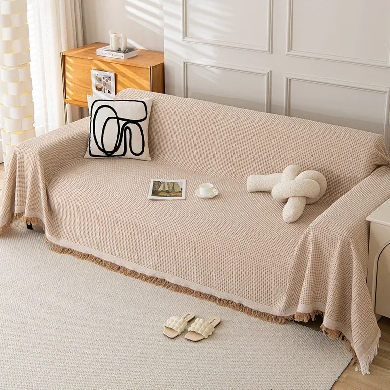 Woven Cotton Sofa Cover Blanke - đánh giá và giá Office Furniture Dimensions