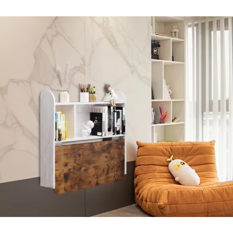 Household wall-mounted study t - đánh giá và giá Wall Mounted Desk Fold