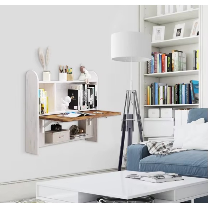 Household wall-mounted study t - đánh giá và giá Wall Mounted Desk Fold