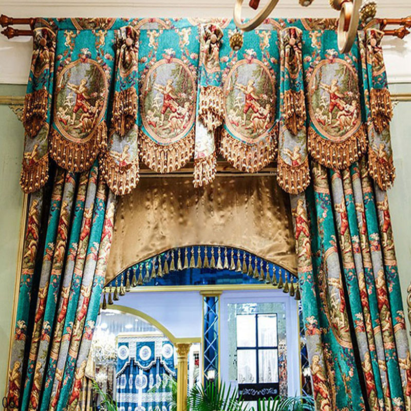 Luxury Turquoise Green Curtain - đánh giá và giá Office Furniture Hong Kong