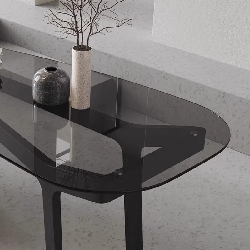 Italian Boss Curved Glass Offi - đánh giá và giá Office Furniture High End